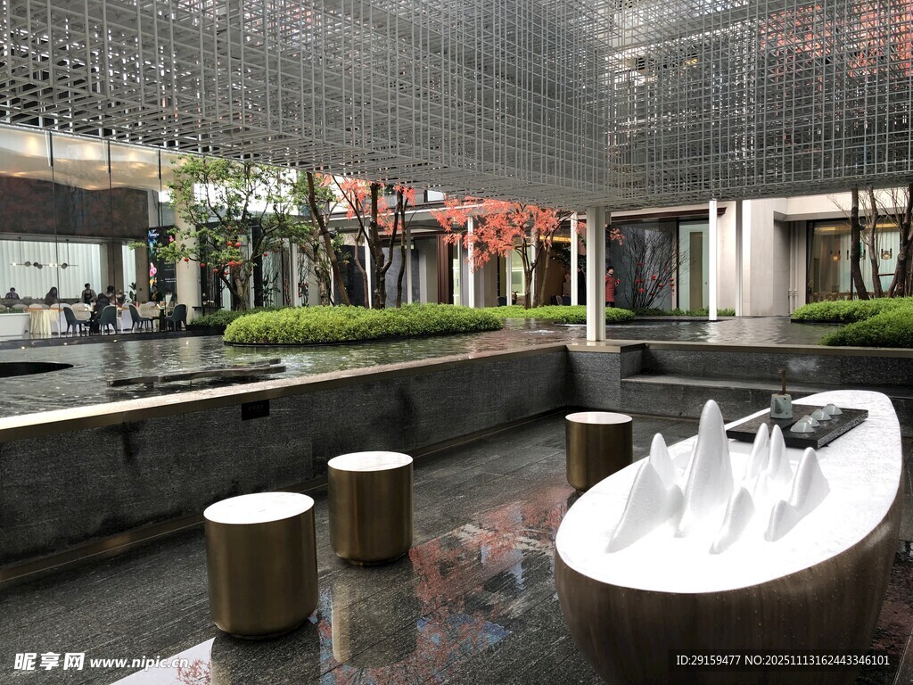 现代户外休闲景观设施