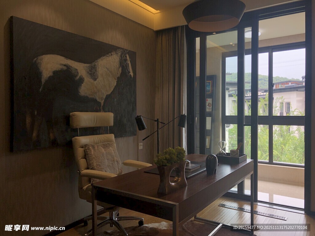 现代简约风客厅休闲一角