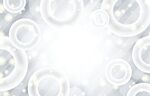 白色梦幻圆形背景图案