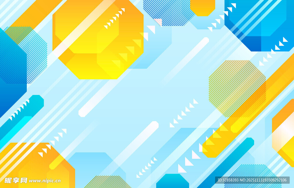 多彩几何抽象背景图案