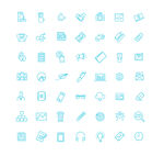 简约蓝色图标集合