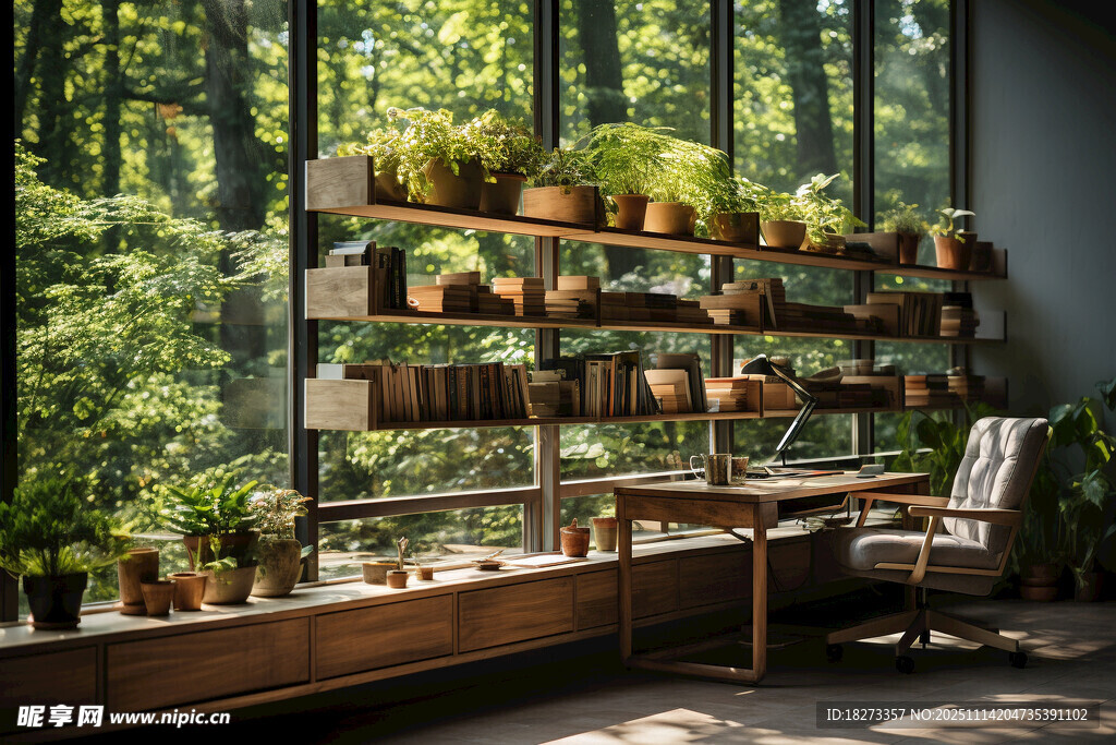 室内绿植墙营造自然角落