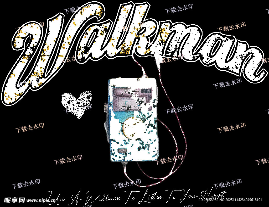 复古Walkman随身听展示 