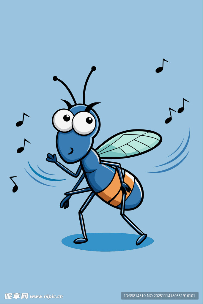 跳舞的可爱小蜜蜂