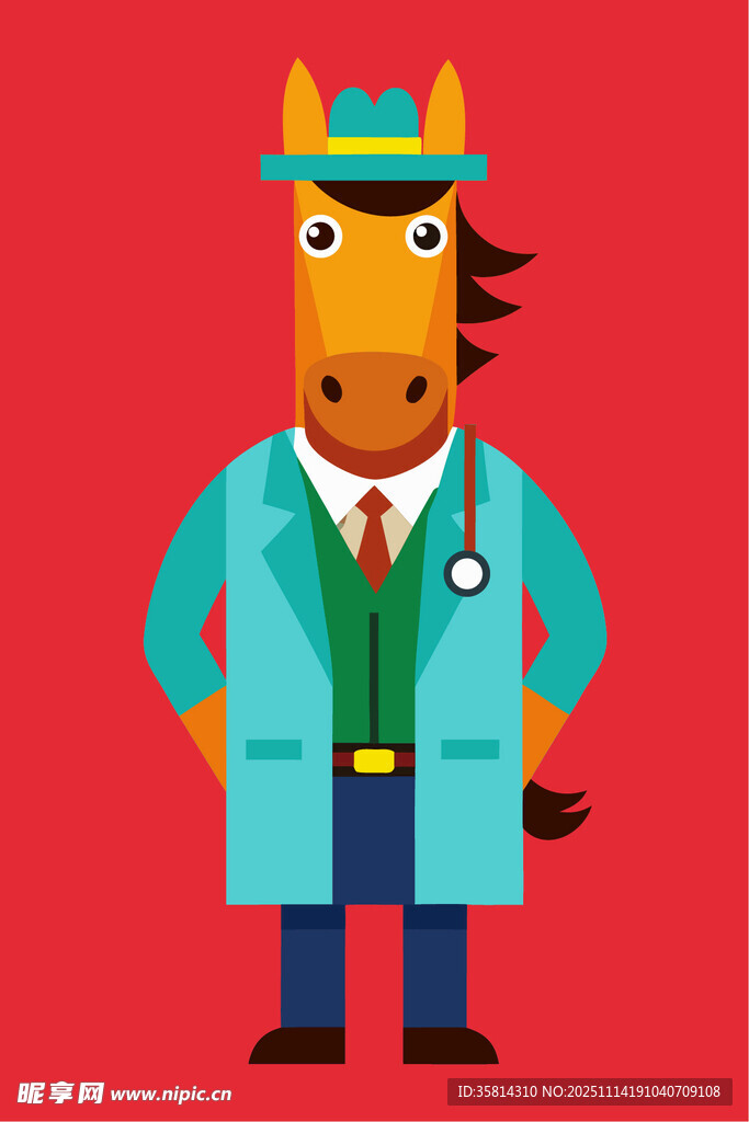 卡通马医生形象