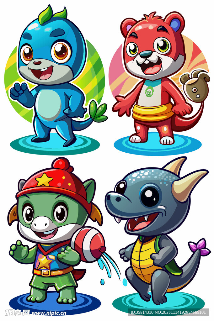 可爱动物卡通形象集合