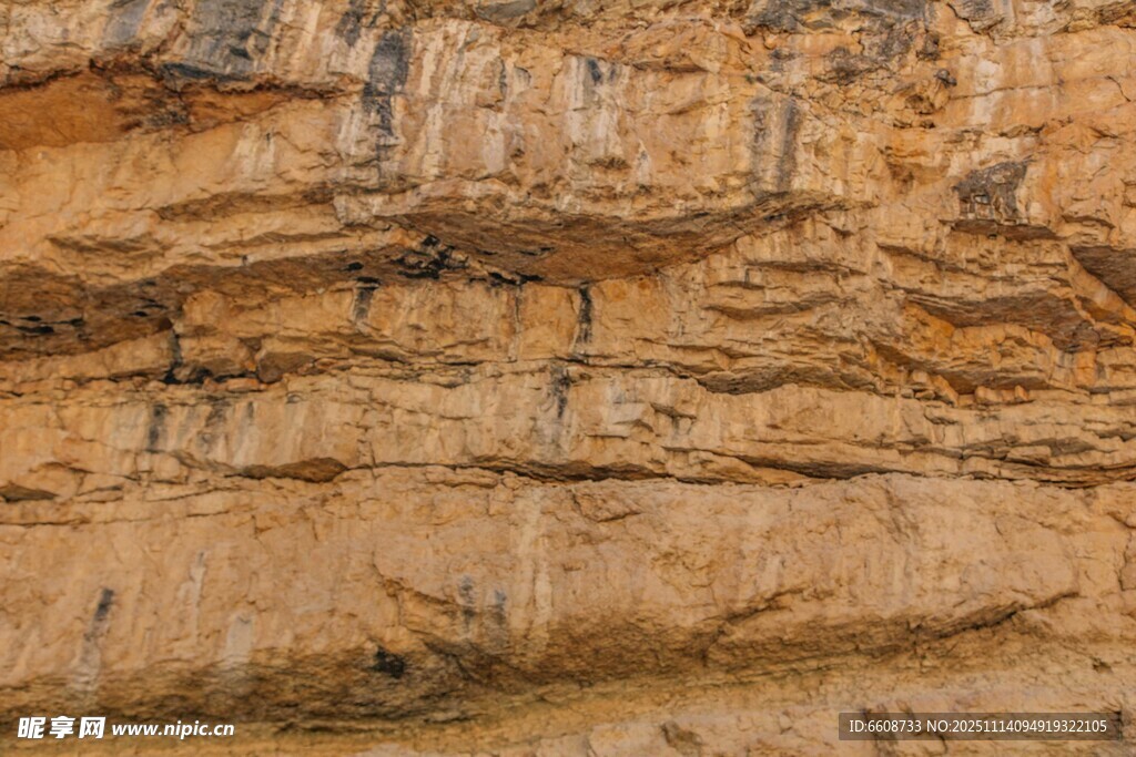 纹理独特的岩石表面