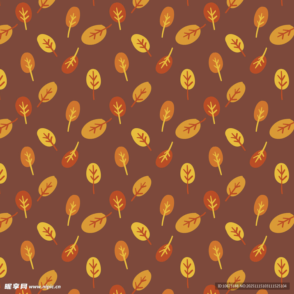 秋季树叶图案背景纹理