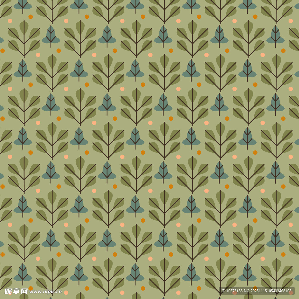 复古花卉图案纹理背景