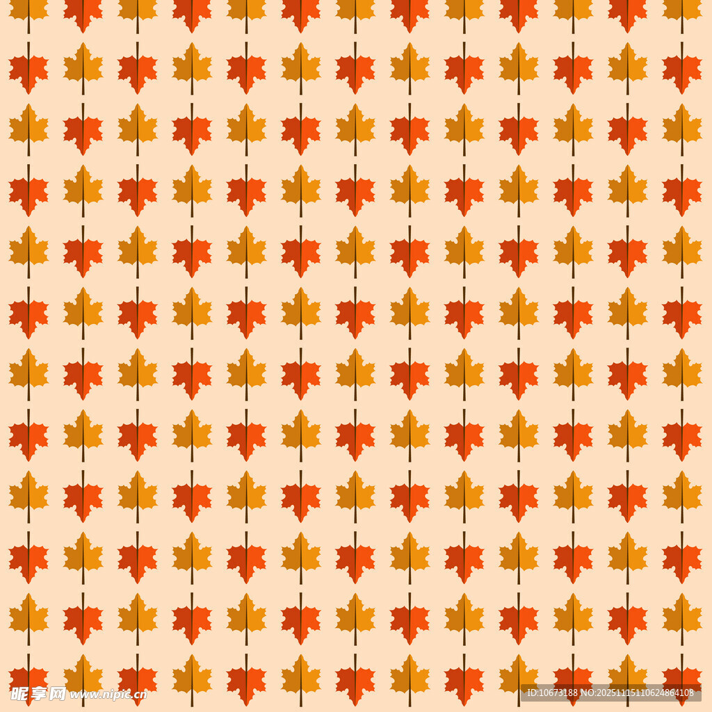 秋日枫叶图案纹理背景