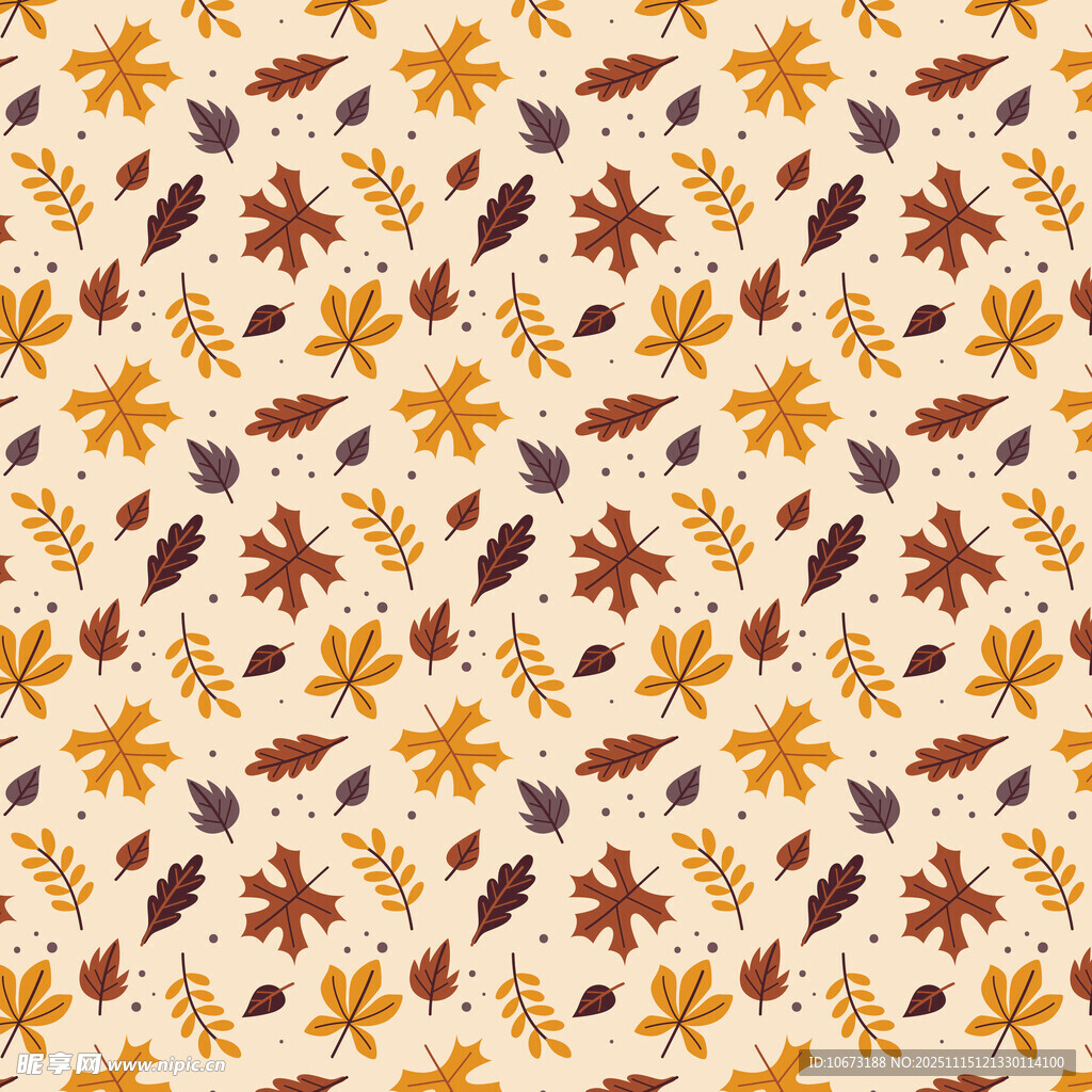 秋季树叶图案背景纹理