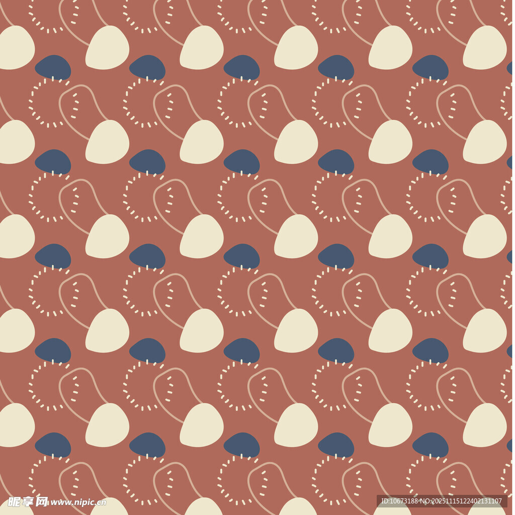 波点蘑菇图案背景纹理