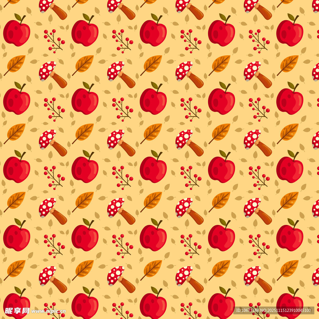 水果图案无缝背景纹理