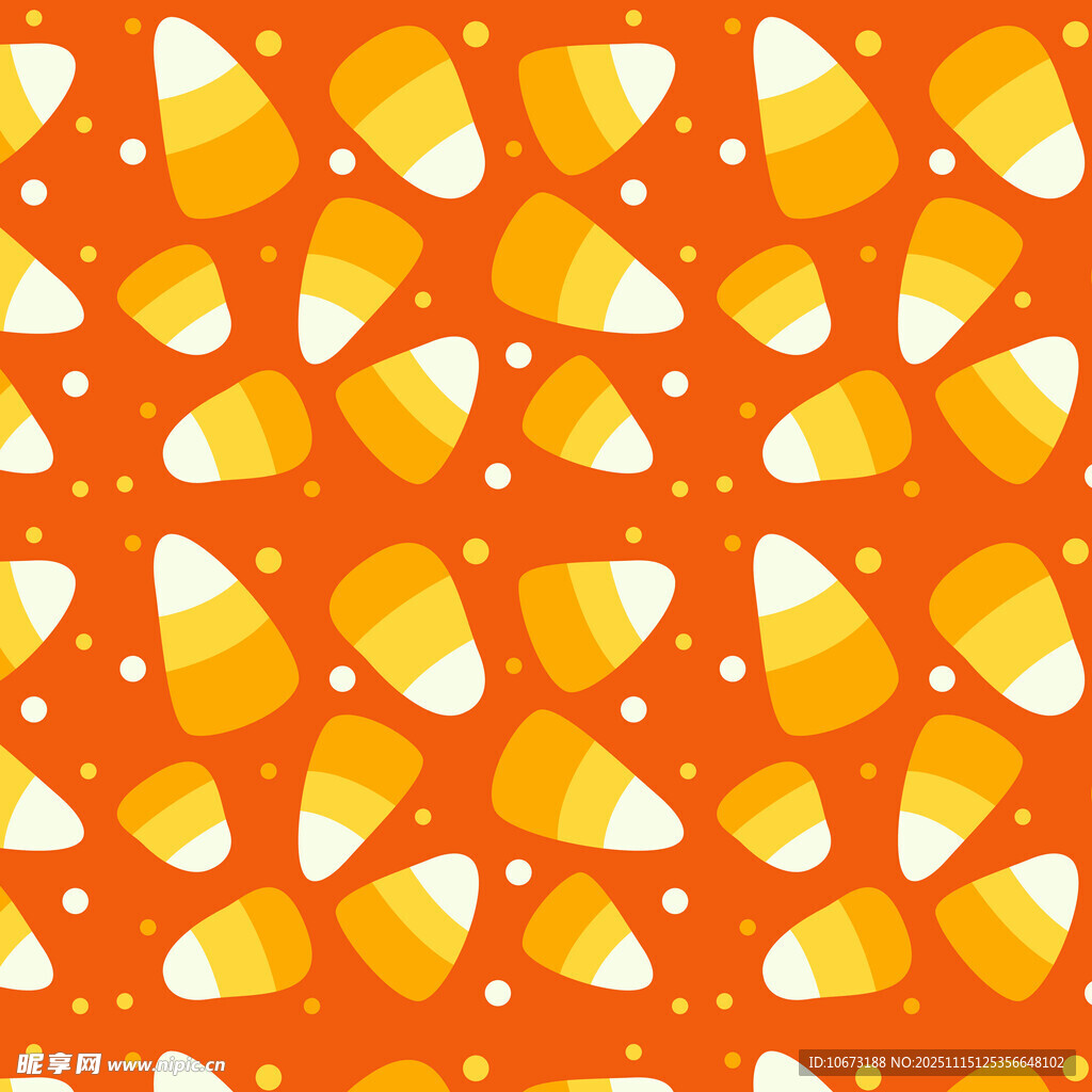 万圣节糖果图案背景