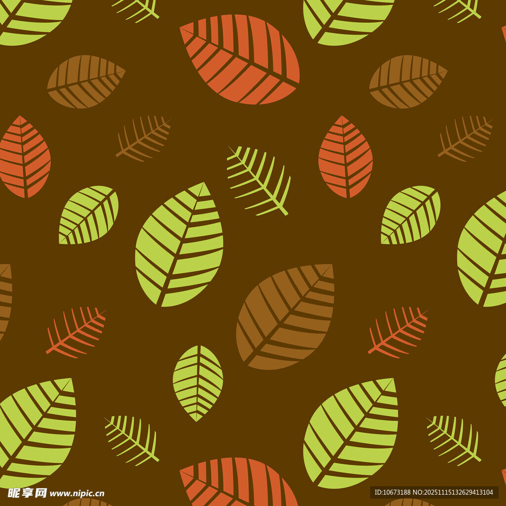 秋季树叶图案背景纹理