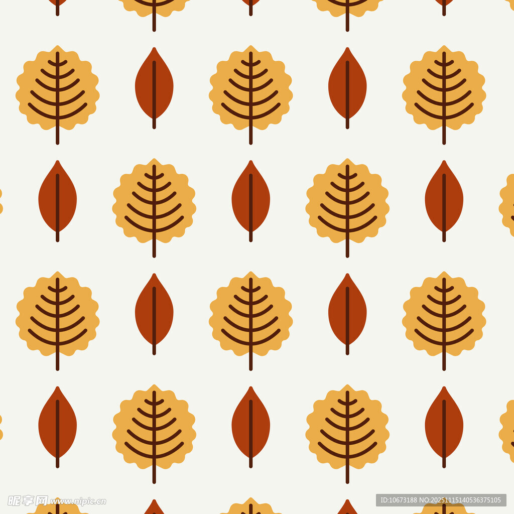 秋季树叶图案背景纹理