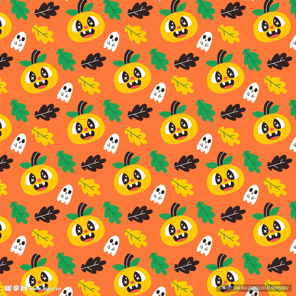 万圣节主题图案背景