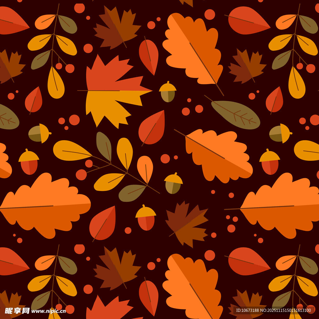 秋季落叶图案背景
