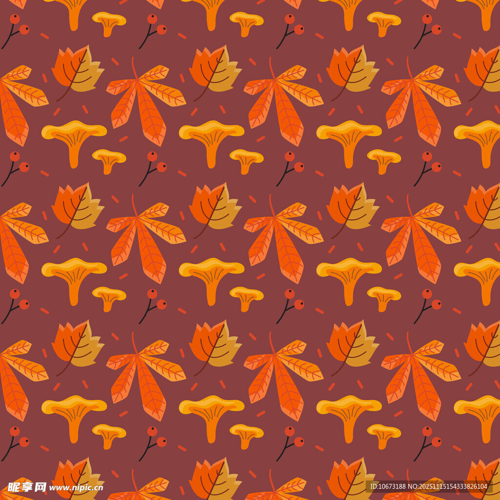 秋季枫叶图案背景纹理