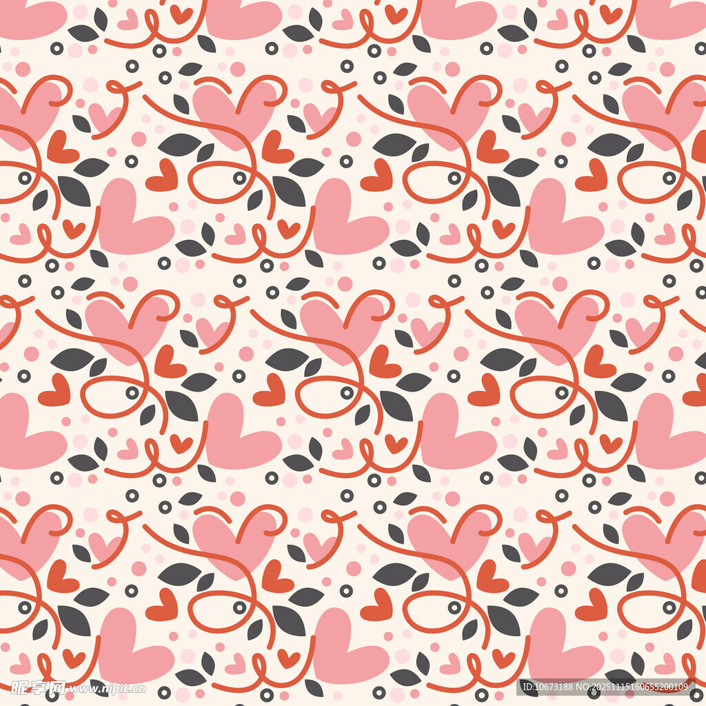 粉色蝴蝶结花卉图案背景