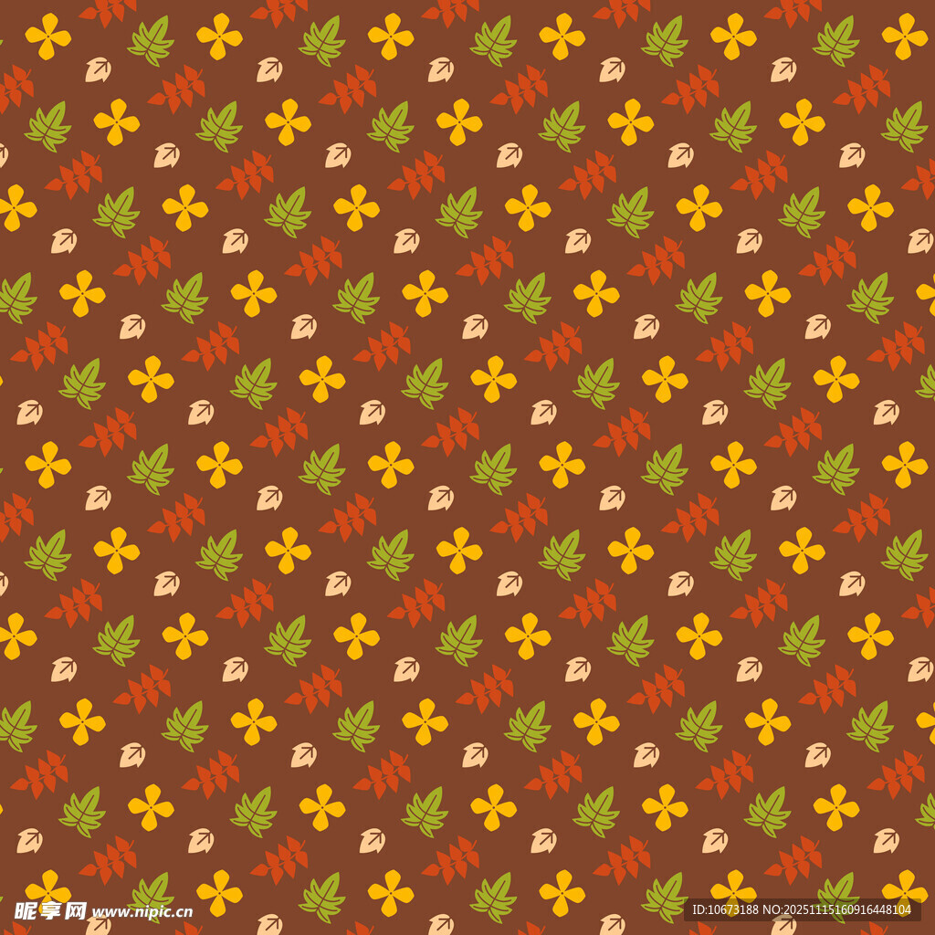 复古花卉图案背景