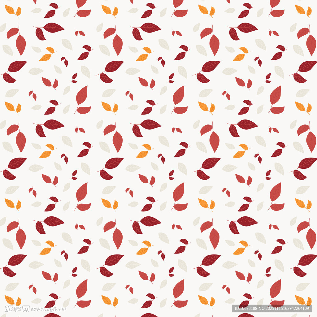 多彩秋叶图案背景纹理