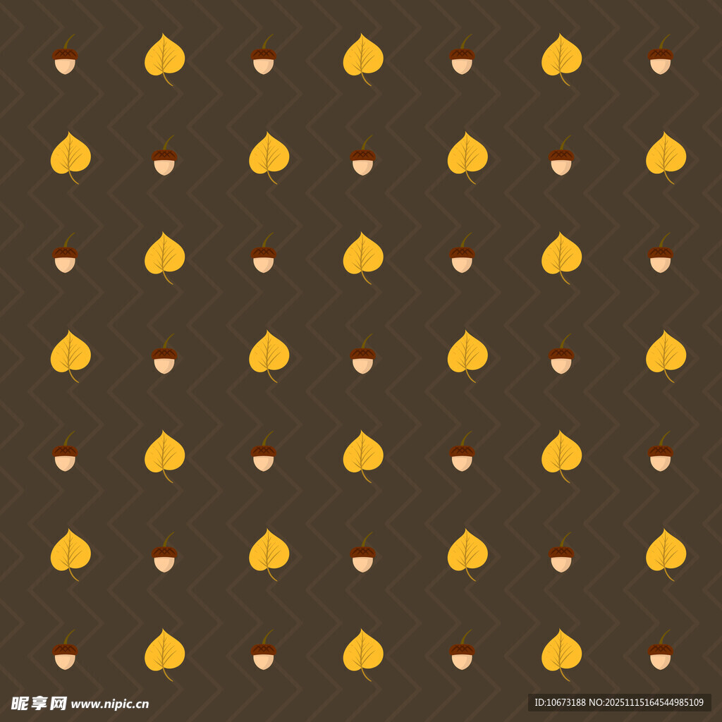 橡果图案背景纹理