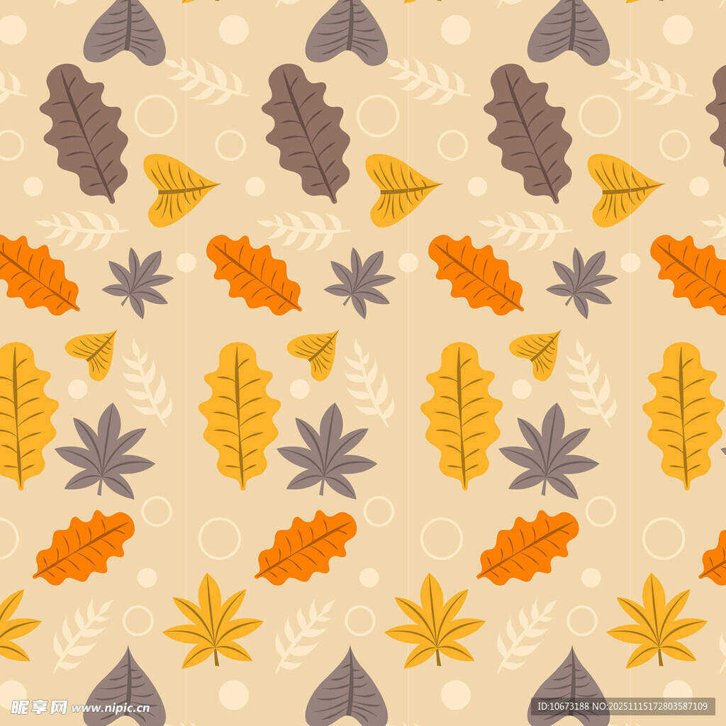 秋季树叶图案背景纹理
