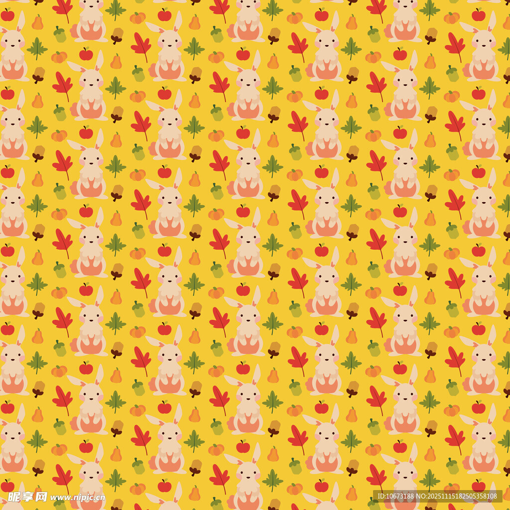 黄色花卉图案背景纹理