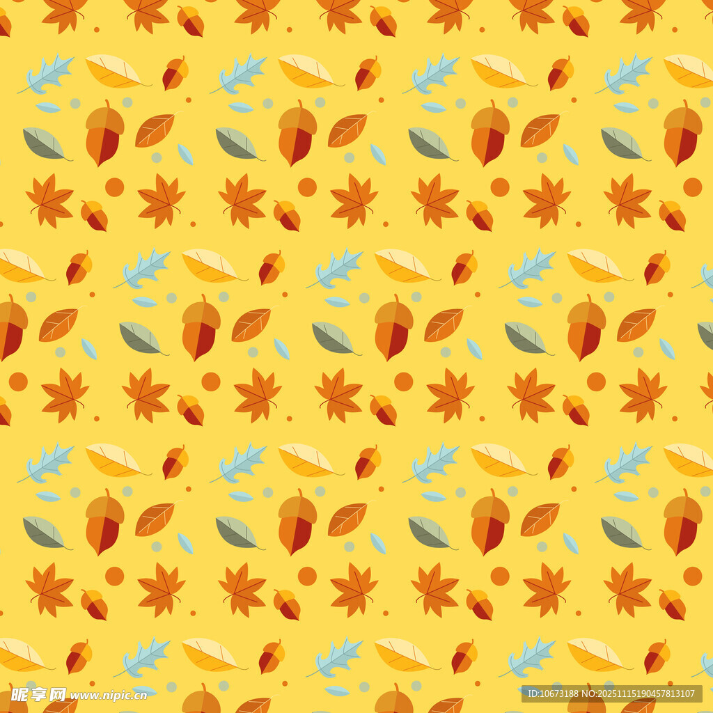 秋季树叶图案背景