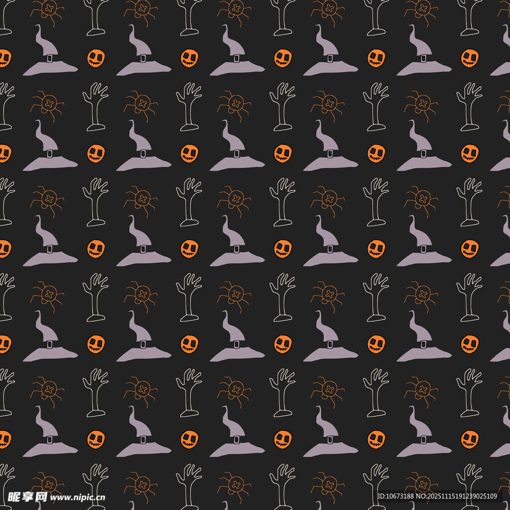 万圣节主题图案背景