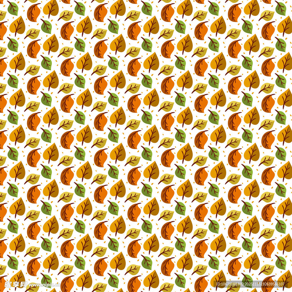 橙色水果图案无缝背景