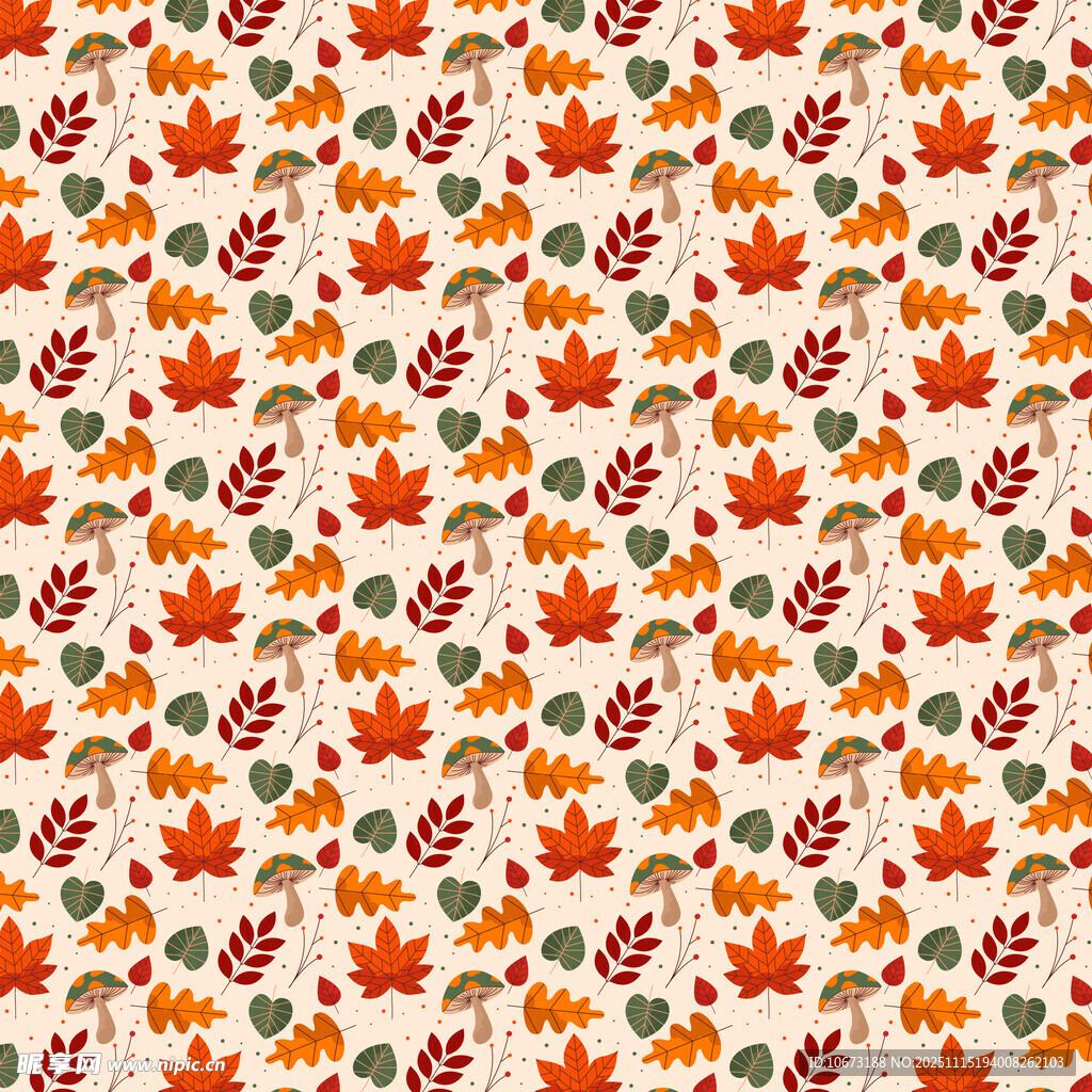 秋季枫叶图案背景纹理