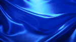 蓝色绸缎纹理特写