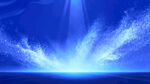蓝色梦幻水花特效背景图