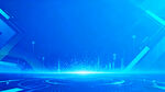 蓝色科技风未来感背景图