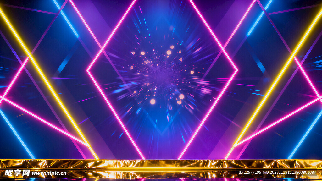 炫彩霓虹舞台灯光效果