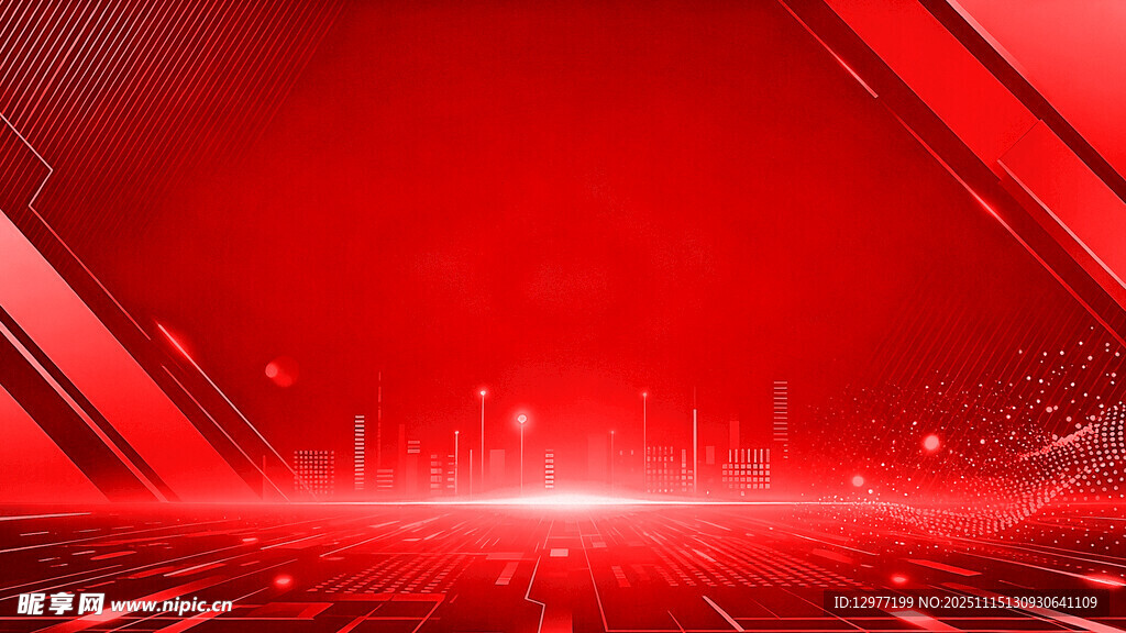 红色科技风炫酷背景