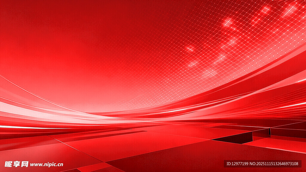 红色动感科技风背景图