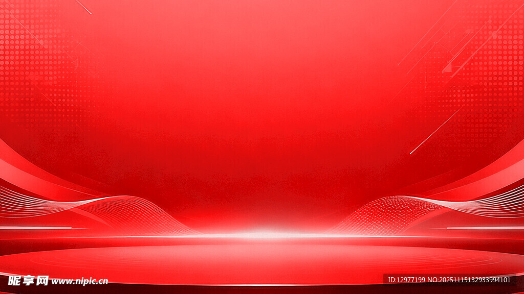 红色动感科技背景图