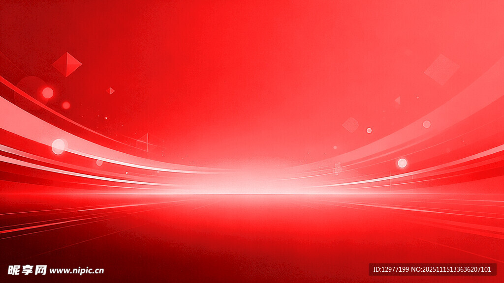 红色炫光动感背景图