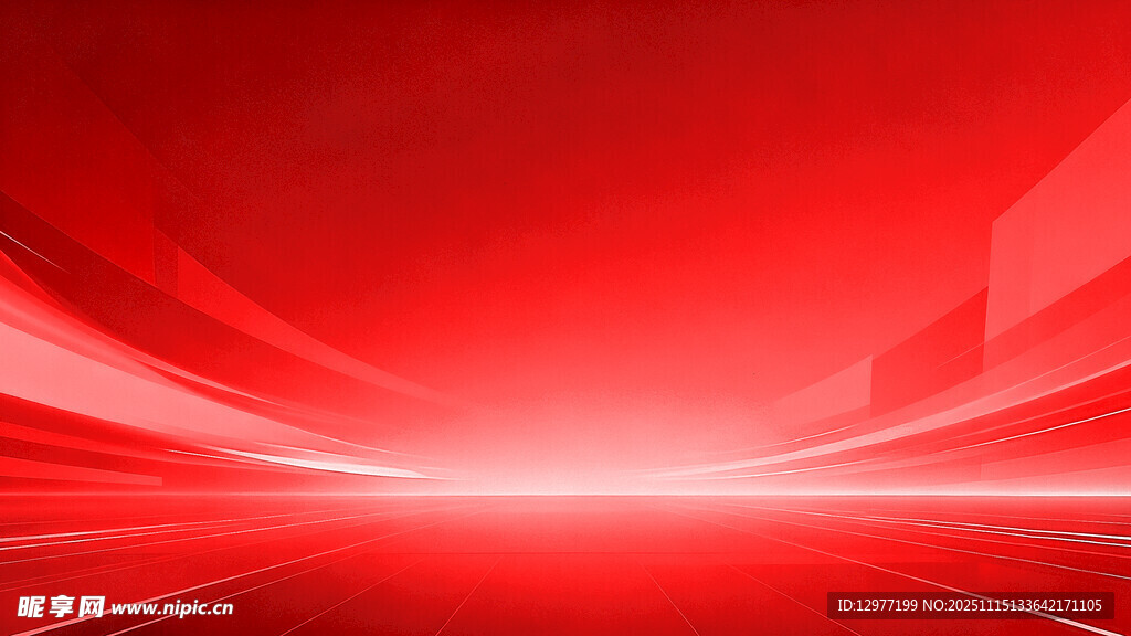 红色动感光线背景图
