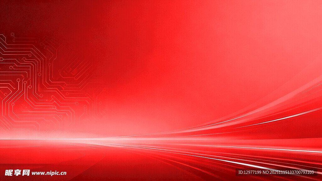 红色动感线条背景图