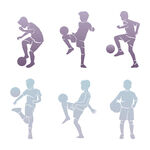 儿童足球运动剪影