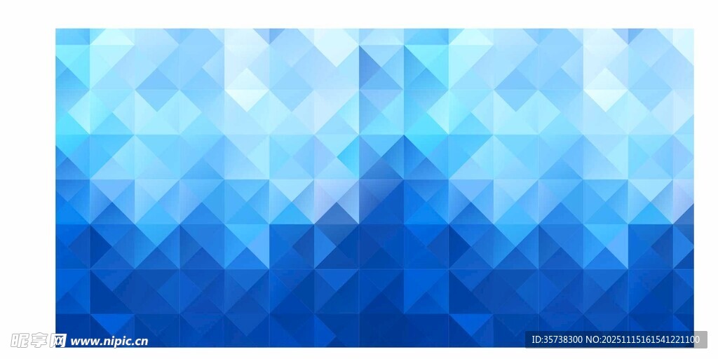 蓝色多边形拼接几何背景