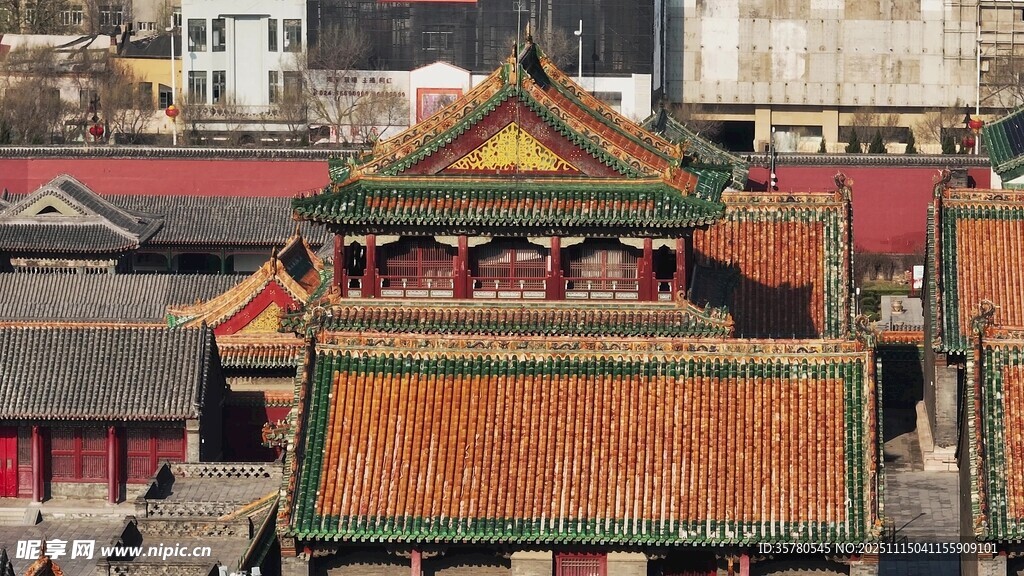 中式古建筑屋顶景观