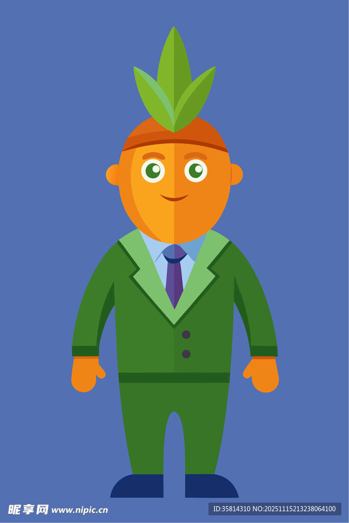 胡萝卜商人形象