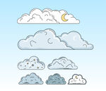 卡通云朵 