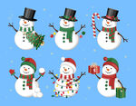  雪人圣诞形象 