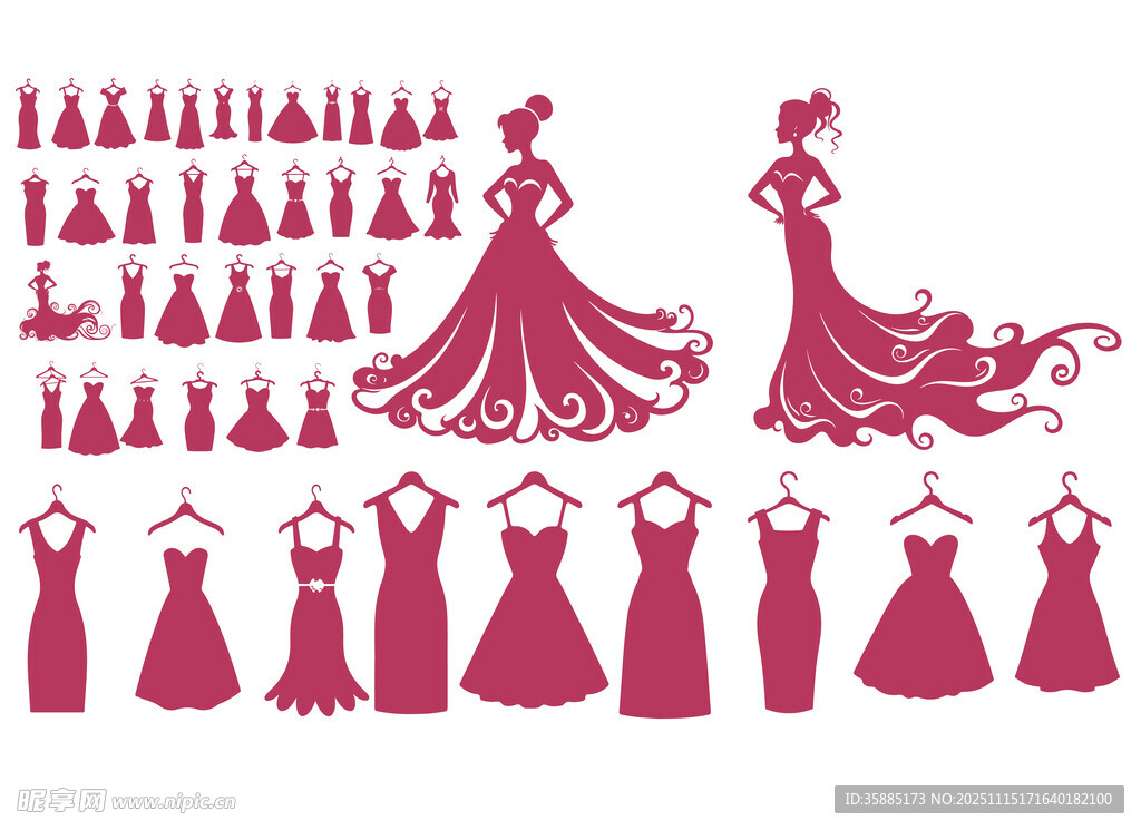精美礼服图案
